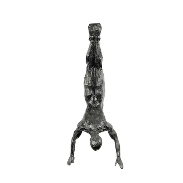 Athlète escalade homme résine fond tenture murale décoration Sculpture Statue chiffres créatif grimpeur Statue pendentif 6