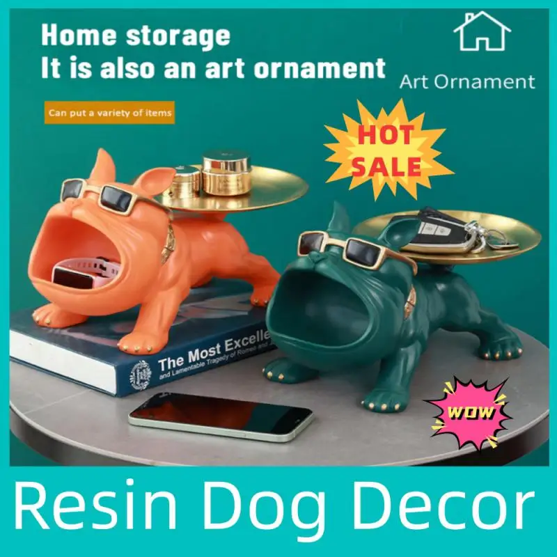 

Статуя собаки из смолы, декор для гостиной, скульптура собаки, настольная Статуэтка французского бульдога для украшения интерьера дома, стола