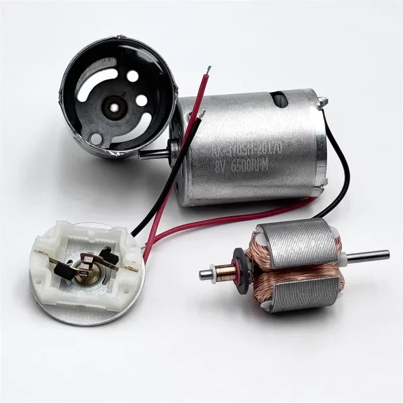 RK-370SH-20170 미니 370 모터 DC 5V 6V 8V 12V 9600RPM 마이크로 24mm 원형 전기 카본 브러시 모터 DIY 취미용 장난감 팬 모델