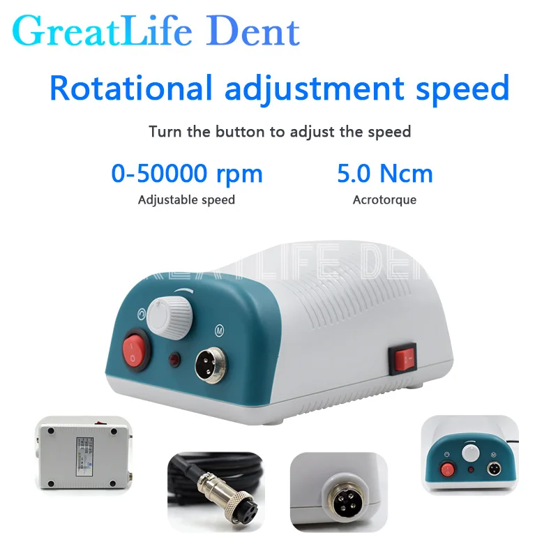 

GreatLife Dent 90W 50000 Rpm Brushless Motor Grinding HP652 Electric Dentistry Manicure Pedicure Drills Machine Jewelry Polisher