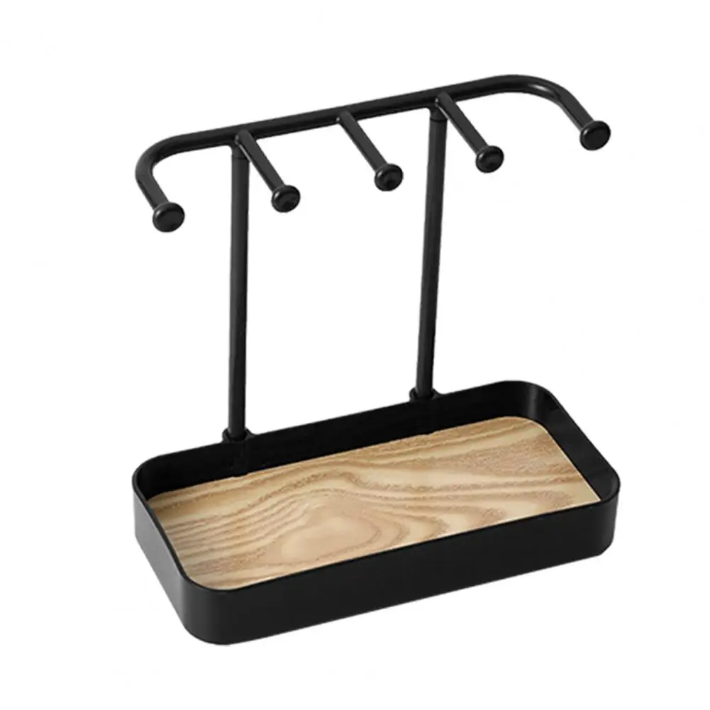 

Desktop Jewelry Rack Detachable Jewelry Display Stand Tray Practical Earrings Necklaces Rings Storage Rack for Home