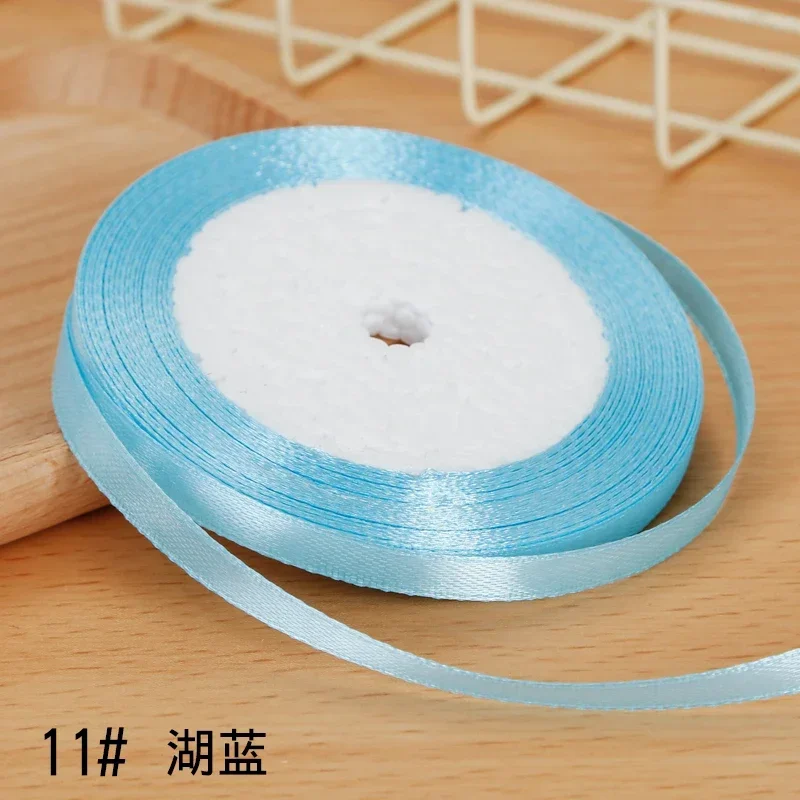 Elegant 6mm Satin Ribbon - Perfect for Bows, Floral Bouquets, and Gift Wrapping