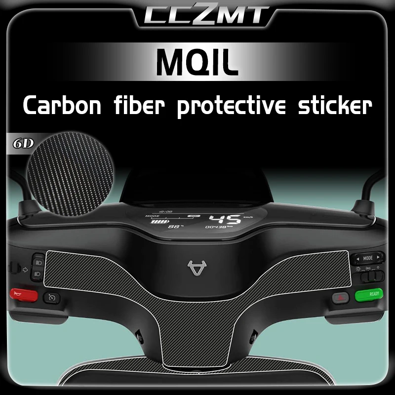 

For NIU MQIL film 6D carbon fiber protective car body sticker decorative sticker and accessory modification parts