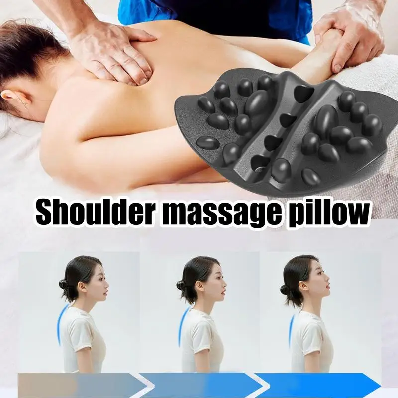 Scapula Massager Relax Promote Blood Circulation Scapula Stretching Muscle Relaxer Acupoint Point Massager Pillow HealthBenefits 4