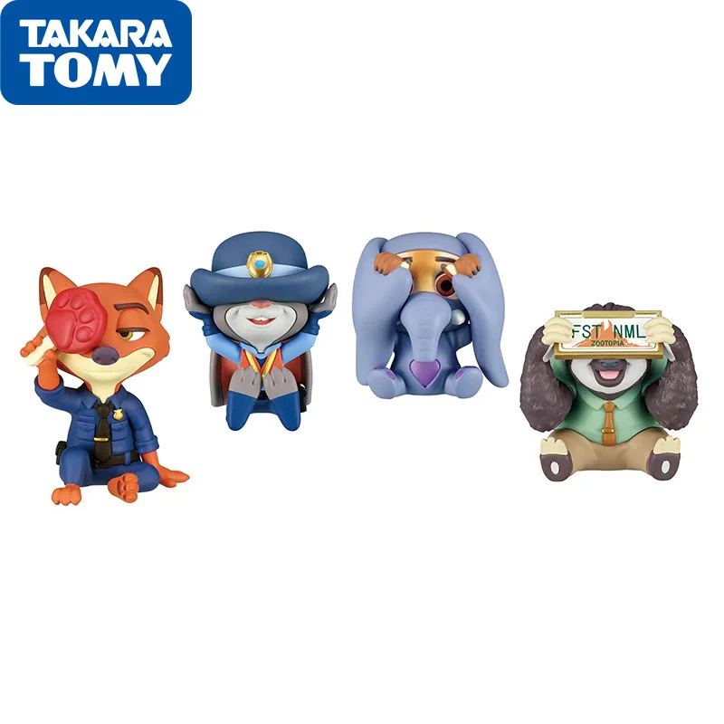 

Takara Tomy Gashapon Disney Zootopia Judy Hopps Nick Wilde sloth Officer Anime Action Figures Toys For Boys Girls Kids Gift