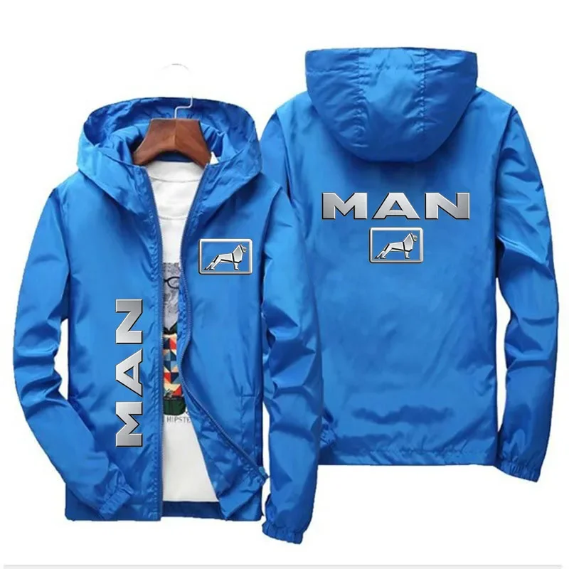 2024 New Autumn/Winter Hoodie Men's Truck MAN Car Logo Printed Men's Zipper Coat Men's Hoodie and Sweatshirt Casual Jacket