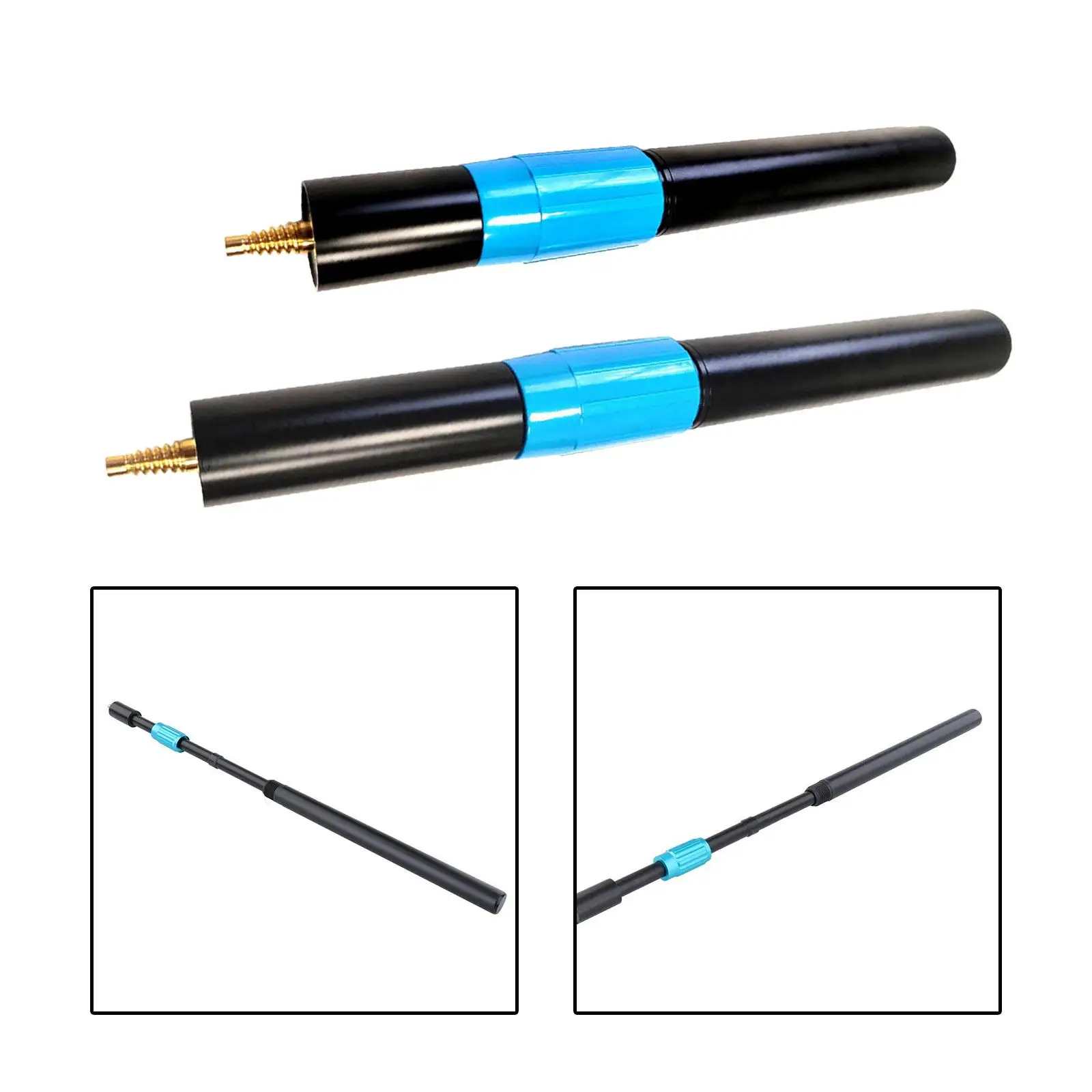 Pool Cue Extender Telescopic Pool Cue Sticks Extension Lightweight Tool Durable Cue Lengthener for Men Women Athlete Enthusiast