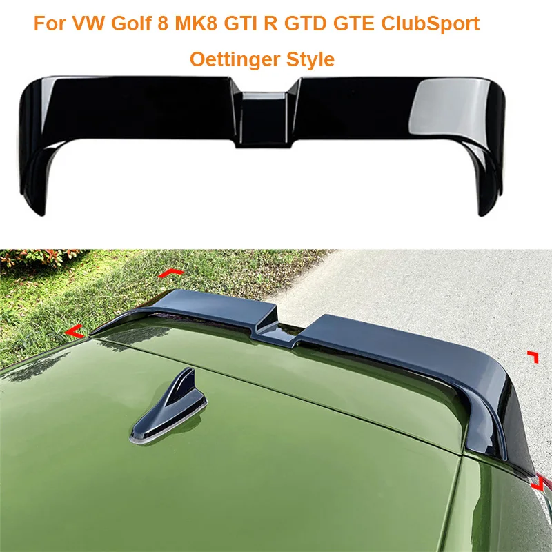 

Tail Tailgate Splitter Spoilers lip For VW Golf 8 MK8 GTI R GTD GTE Oettinger Style 2020-2023 Rear Trunk Roof Sport Spoiler Wing