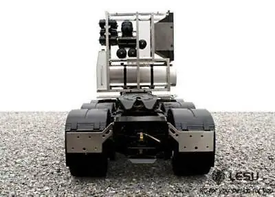 1/14 RC Truck Chassis Metal Axle Gearbox Shaft Toolbox LESU for Tamiyayaa Highline 1851 3363 8*8 Tractor Truck Th02009-Smt3 5