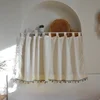 Rustic Style Half Curtains Small Curtains Coffee Short Curtains Balcony Window Partition Curtains Half Door Curtains 6
