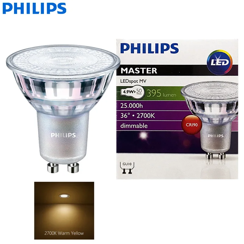 Philips Dimmable LED GU10 PAR16 Bulb - Warm White