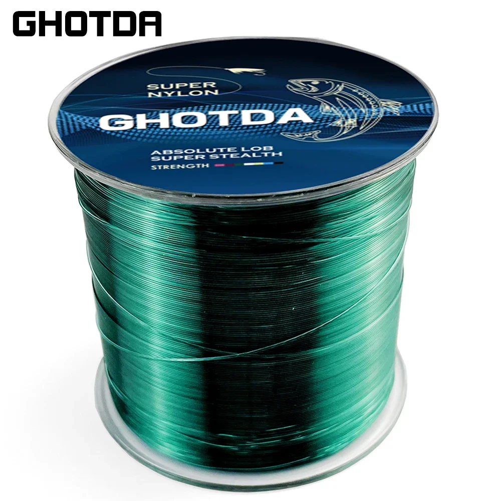 Fishing Line Fishing Tackle GHOTDA 500m 3.4~28.6lb Invisible Fishing Line Monofilament Black Line Fly Lines Ice Fishing Color Transparent Nylon Lines