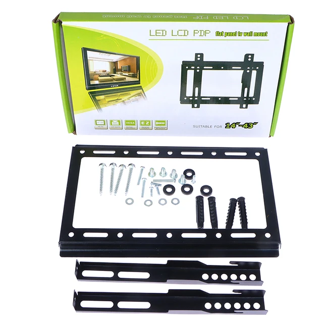 Support mural pour moniteur LCD LED, supports TV 14-43 pouces, partenaires  de support rapide, écran