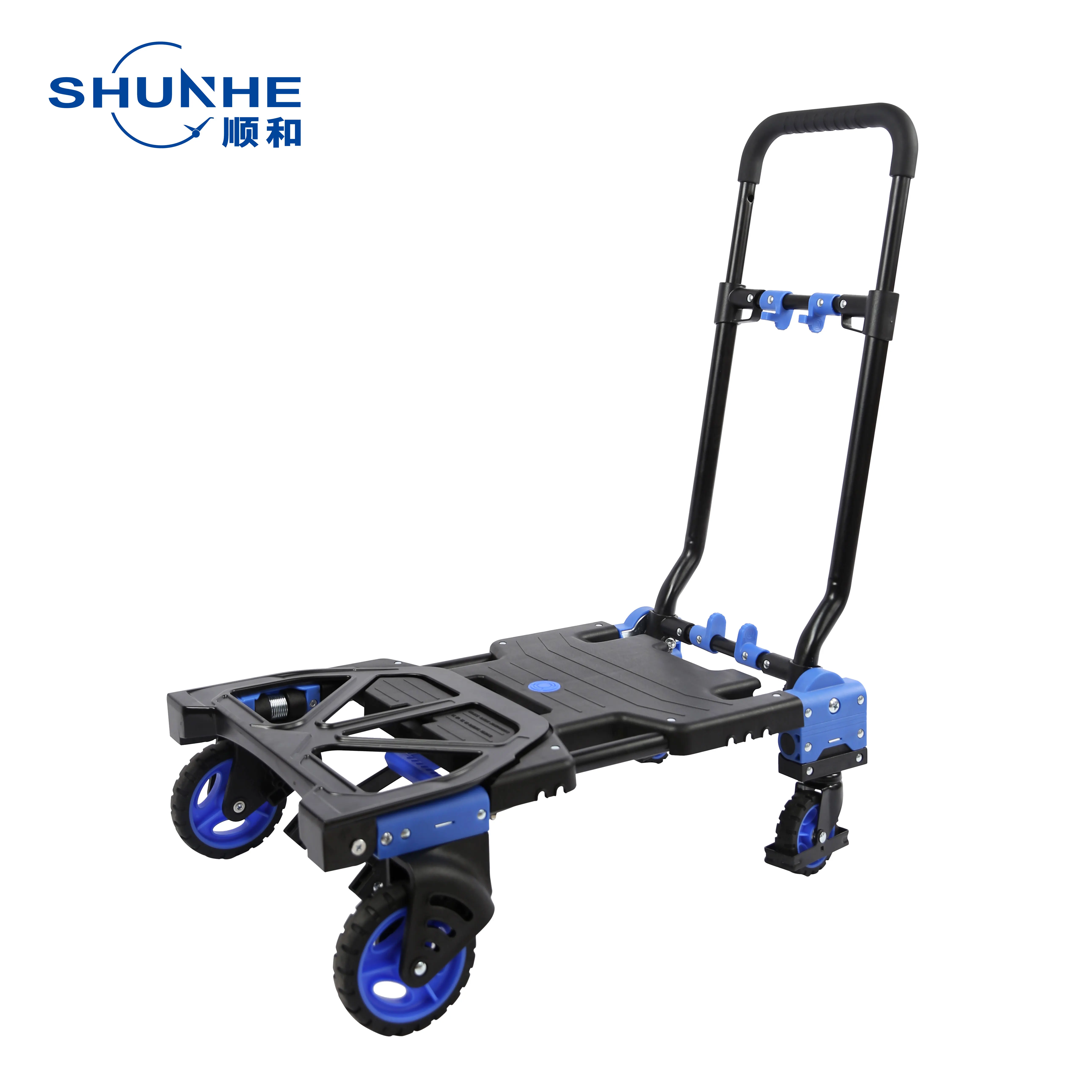 Convertible platform trucks folding platform trolley cart hand trolley