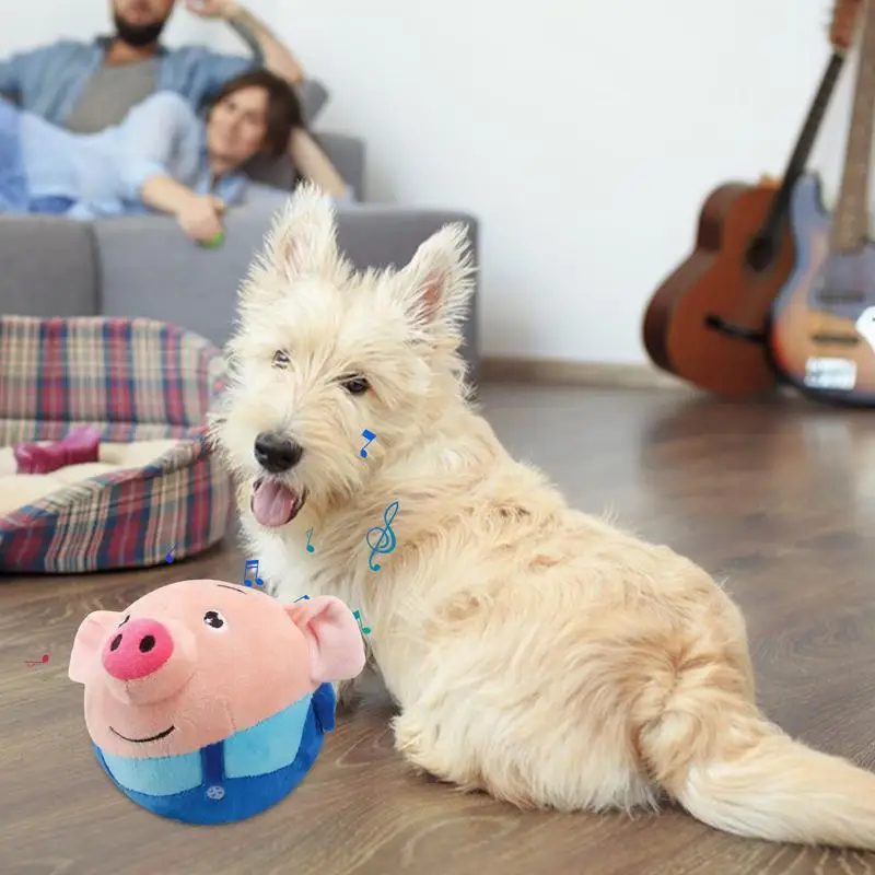 Pet Bouncing Jump Doll Kids Toys Funny Talking Animal Doll Cat Dog Toys Singing Bouncing Pig Electric Plush Toy Children Gifts