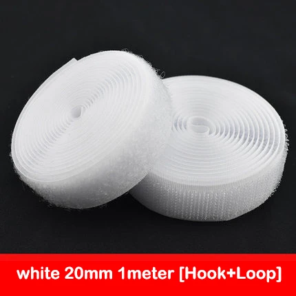 1 Meter Black & White Hook and Loop Fastener Tape - Adhesive Sewing Strips Accessories