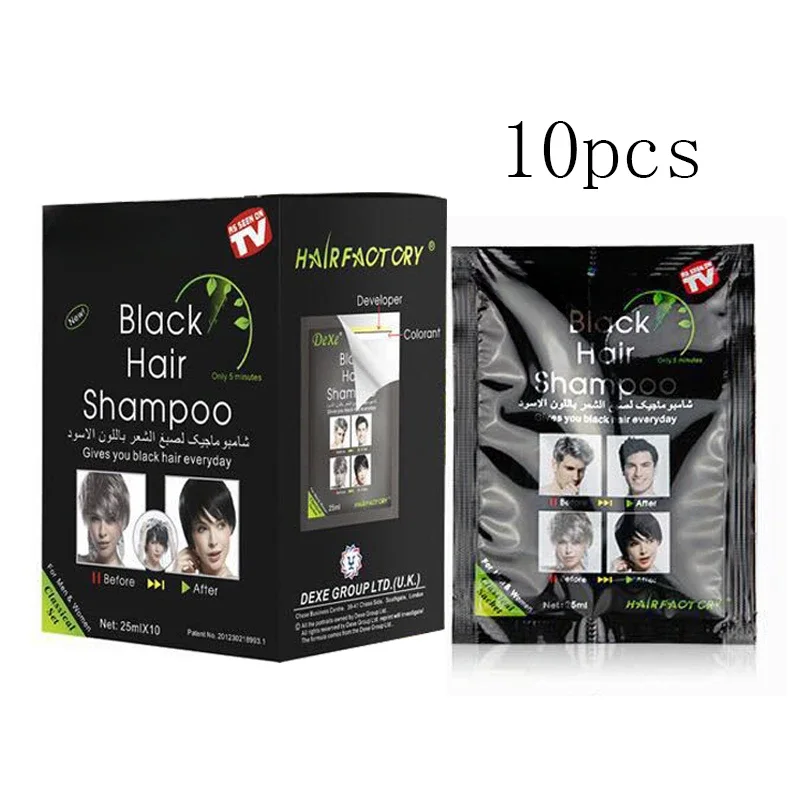 Dexe Black Hair Shampoo Only 5 Minutes Grey Hair Removal Dye Hair Coloring Cream Building Fibers Free shipping black and white silhouette building adult socks architecture prints silhouettes landscapes unisex socks men socks women socks