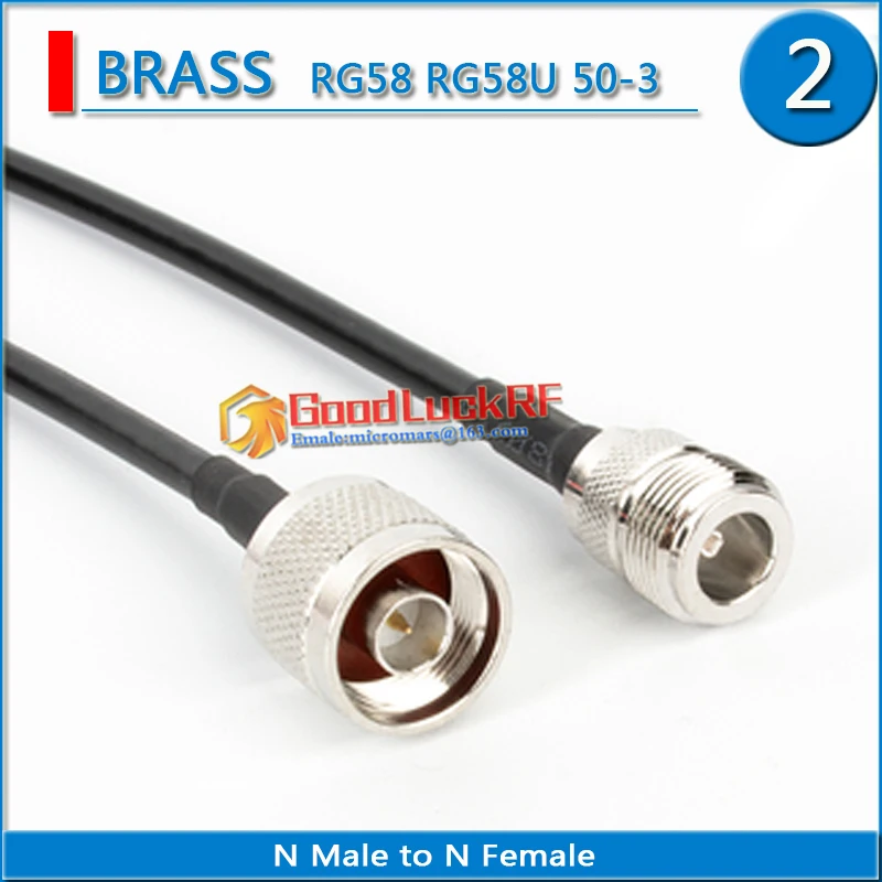 

High-quality L16 N Male to N Female jack Connector Pigtail Jumper RG58 RG-58 3D-FB Extend cable 50 Ohm low loss