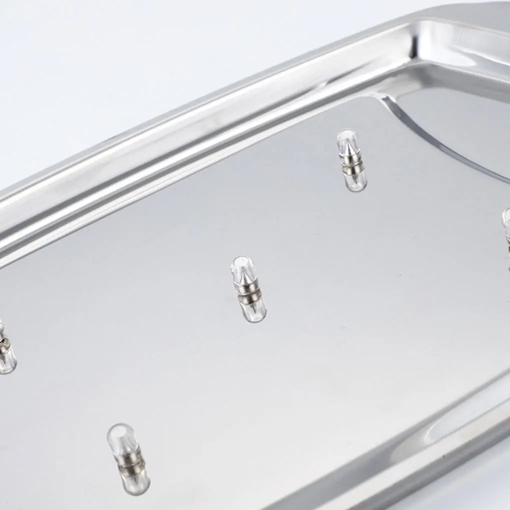 Description Picture 5 of itemStainless Steel Metal Meat Carving Tray With Spikes Cutting Chopping Serving Meat Meat Carving Board