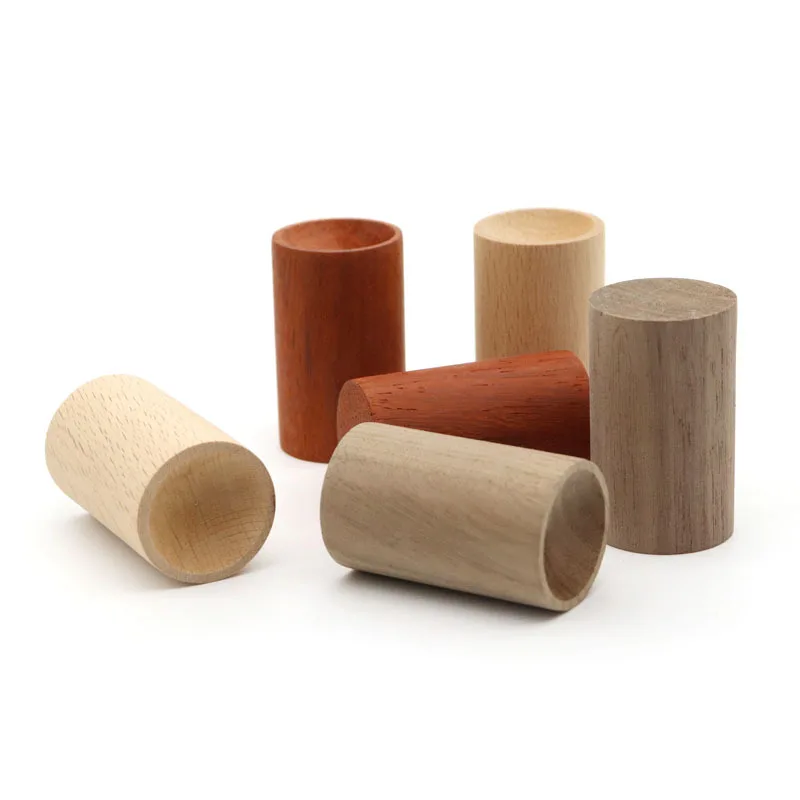 Essential Oil Cylinder Diffuser Wood Wooden Diffuser Bottle Indoor Aromatherapy Essential Oil Cylinder Retainer Wooden