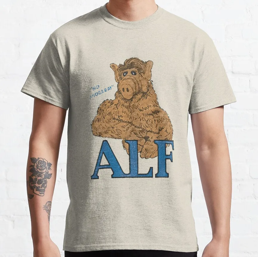 Alf – Gordon Shumway 80er Jahre Cartoon-Grafik-T-Shirts Retro-Stil Alien ALF Charakter TV-Show Unisex-T-Shirt Erwachsene alle Größen S-6XL