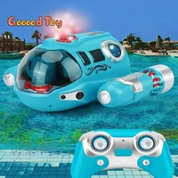 Rc Submarine Spray 2.4G Remote Controlled Boat Underwater Electric Powerboat Waterproof Motorboat Boating Ship Speedboat Toys 1