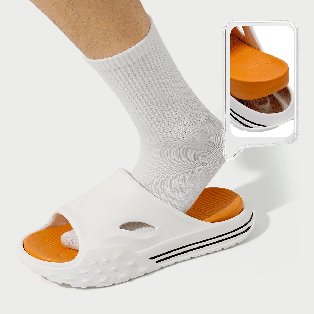 Men's Sandal Slippers New Summer Sneaker Slippers Men Thick Bottom Platform Slides Soft Eva Slippers Casual Beach Shoes