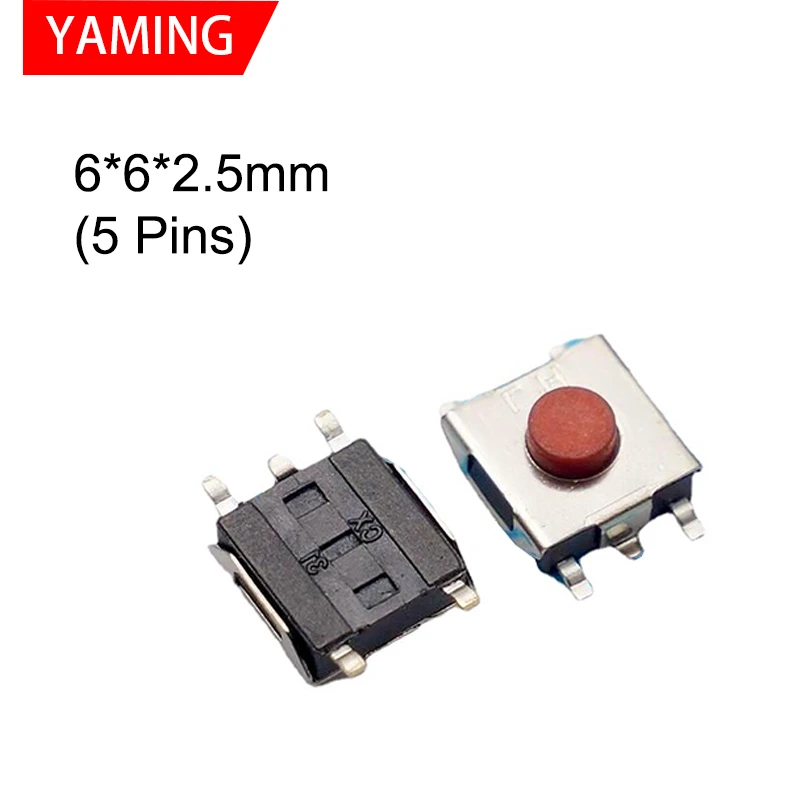 10 PZ. MICRO Pulsante SMD 3x6x2,5 Mm PCB Pulsante Tattile - Foto 6