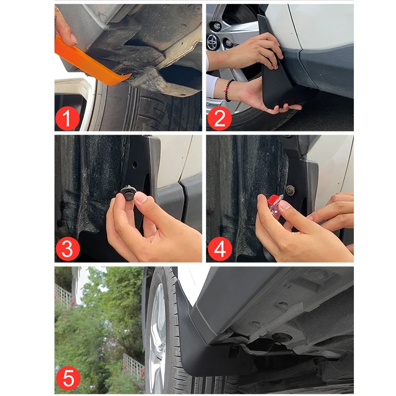 토요타 RAV4 XA50 2019 2020 2021 2022 2023 2024 2025 하이브리드 차량용 머드플랩 펜더 머드 가드 스플래시 플랩 머드가드 액세서리