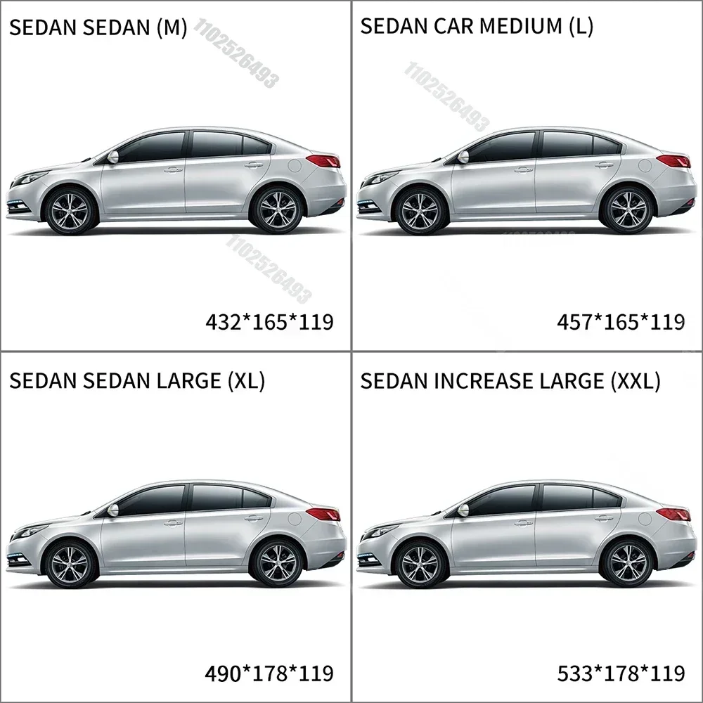 Universal Car Cover Waterproof Dustproof Car Cover UV Protective Car Cover Exterior Snow Protection Covers Car Accessories