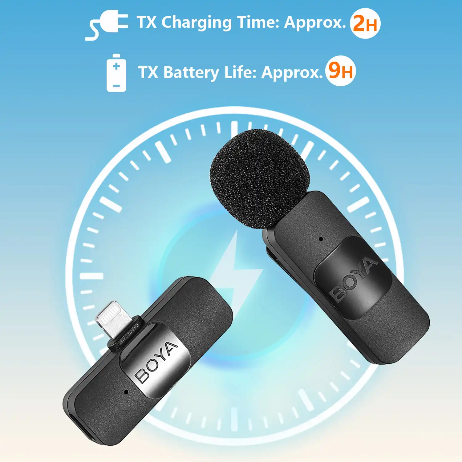 BOYA BY-V – Mini Microphone Lavalier professionnel sans fil, pour iPhone,  iPad, Android, diffusion en direct, enregistrement de jeu, Interview, Vlog  - AliExpress