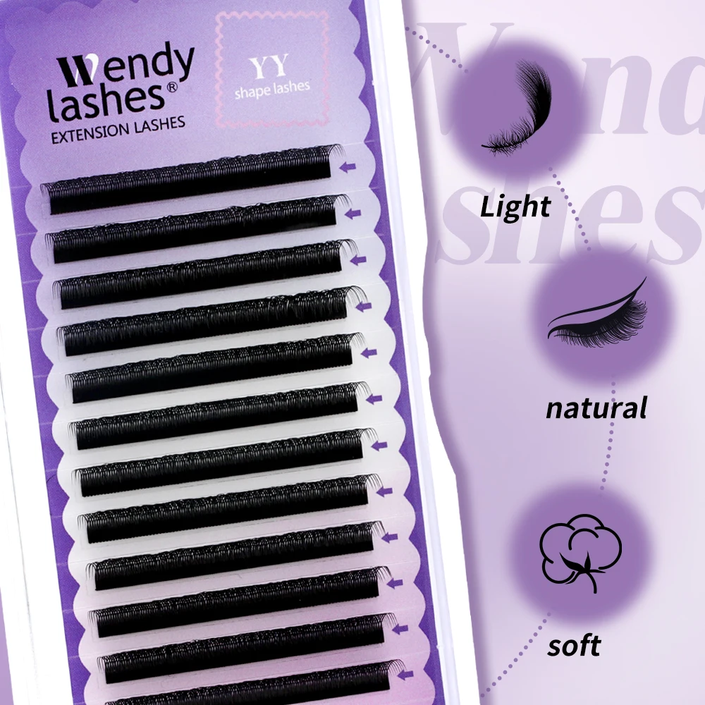 Wendy Lashes W Shape Bloom 3D/4D/5D/6D/8D Premade Volume YY Shape Fake Eyelashes Makeup Supplies High Quality Natural Cílios YY — view 2