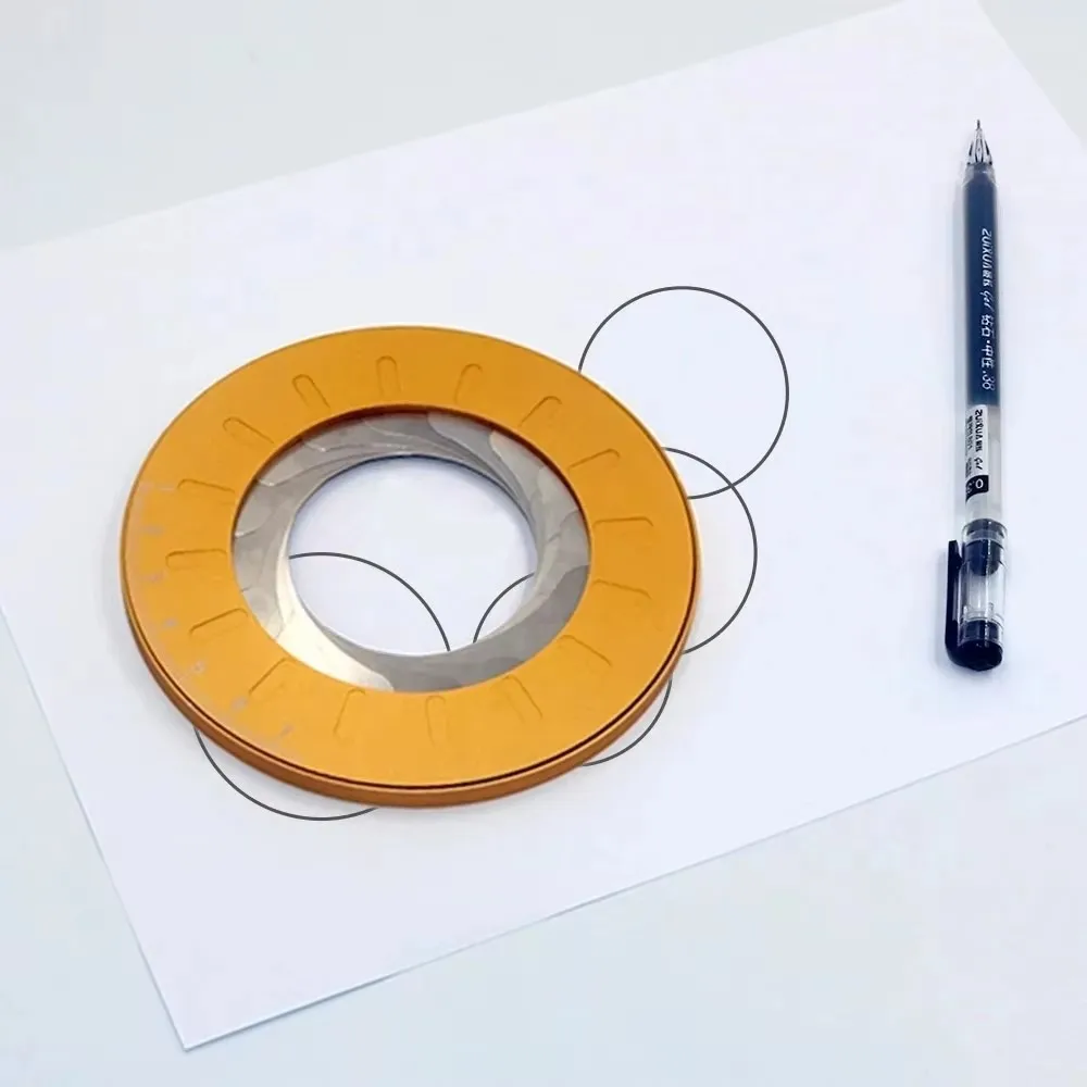 Adjustable Size Circular Ruler Professional Geometric Circular Ruler Stainless Steel Measuring Tools