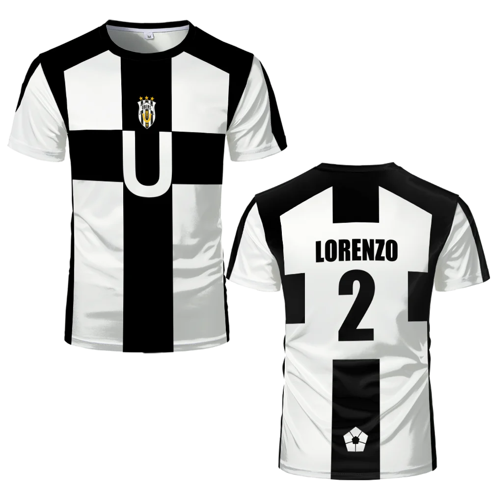 2024 Summer Blue Lock Uber Team T Shirts Five Person Pattern