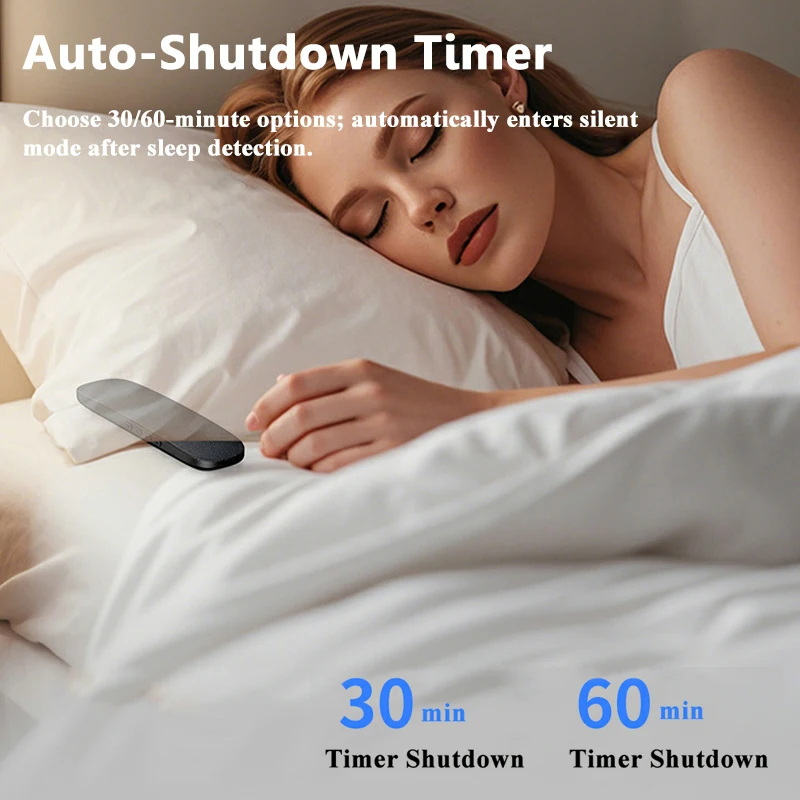Under Pillow Bone Conduction Bluetooth Speaker Sleep Aid Hifi Stereo Sound Soundbar Wireless MP3 Music Player Support TF Card AU