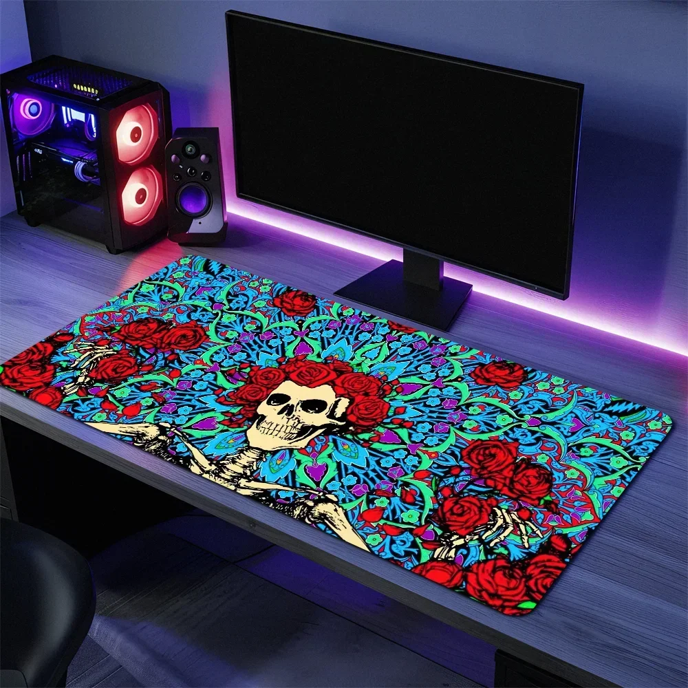 Rock Band G-Grateful D-Dead For PC Large MousePads Desk Gaming Mouse Pad Stitched Edges  Base Extended 3