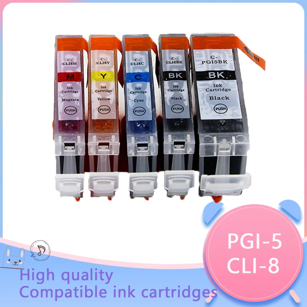 

Compatible Ink Cartridges PGI-5 CLI-8 PGI5 CLI8 for Canon PIXMA iP4200 iP4300 iP4500 MP500 iP5200 MP530 MP600 MP610 MP800