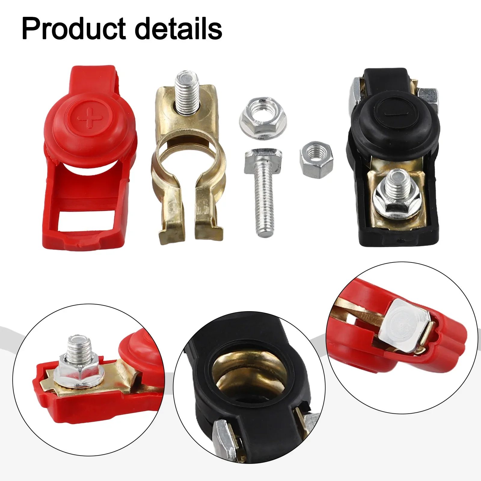 Battery Bornes Terminal Auto Battery Connector Color Coding System Easy To Install As Shown In The Picture Replacement