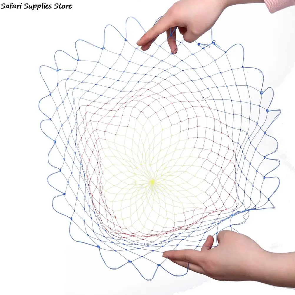 NACHEN Fischernetz 10m Faltbar - Köder Netz Angelzubehör Blau