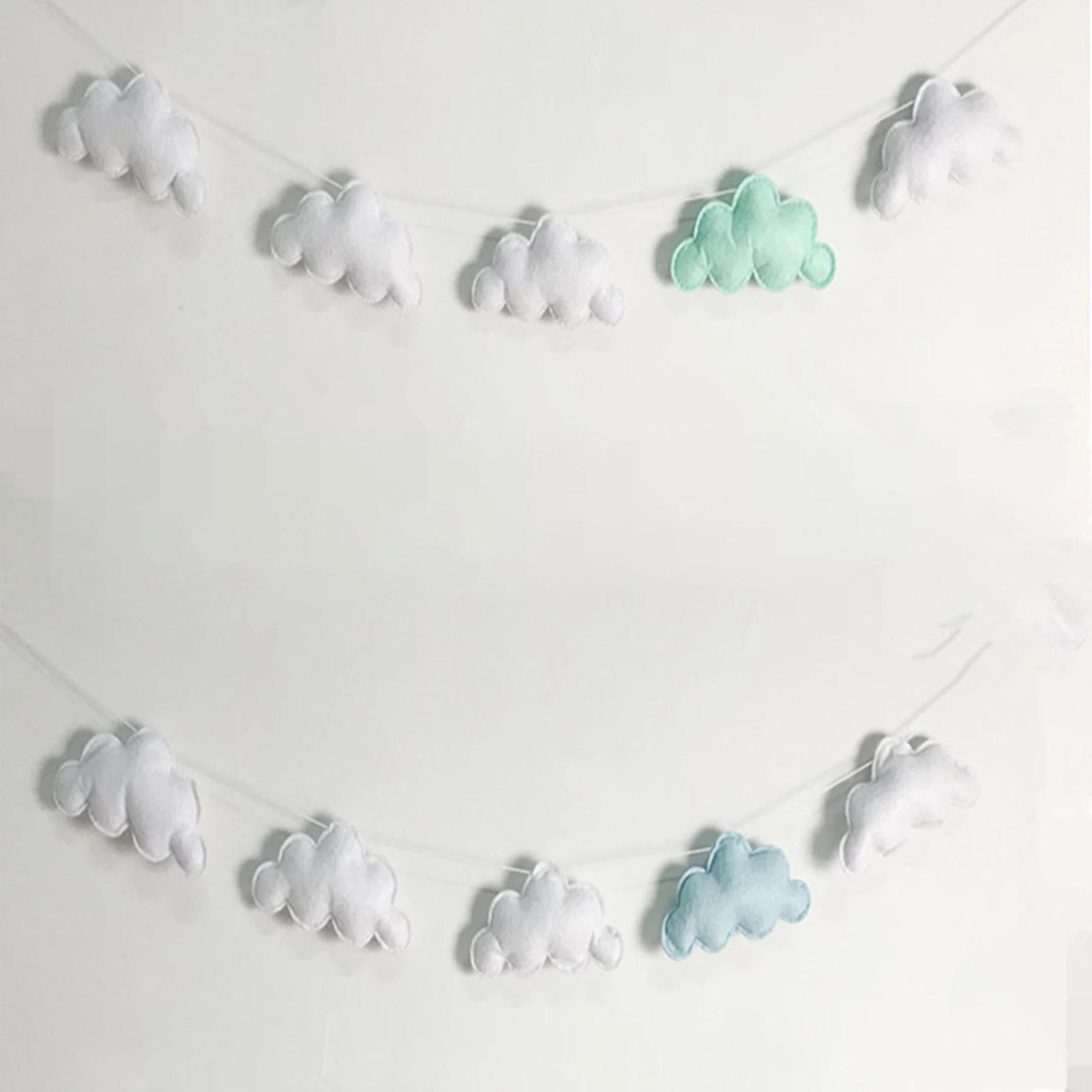 Nordic Cute Cloud Hanging Decor Garland Party Kids Room Hanging Wall Decor Tent Bed Baby Shower Bunting Ornament 3