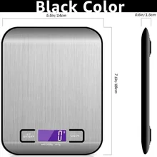  Digital Kitchen Scale 5kg/10kg Food Multi-Function 304 Stainless Steel Balance LCD Display Measuring Grams Ounces Cooking Baking 