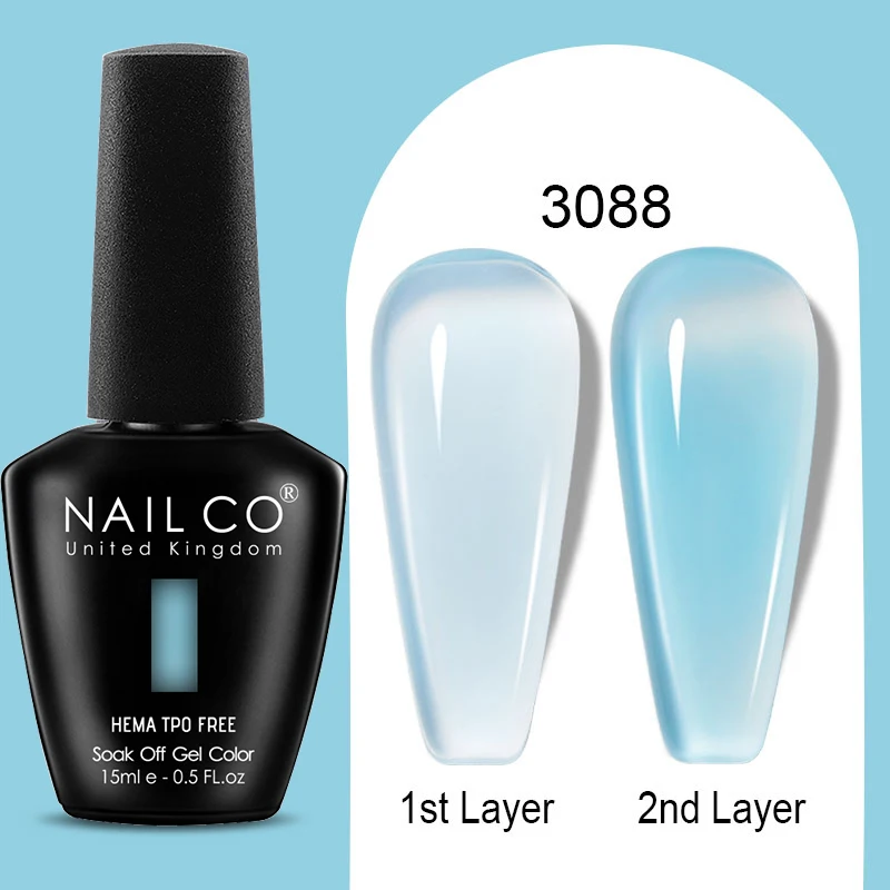 Premium Gel Nail Polish 15ml - HEMA Free Base & No Wipe Top Coat for Long-Lasting Manicure