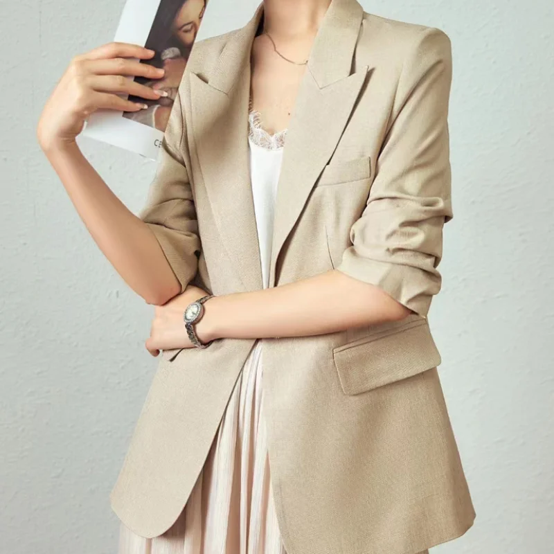 

2023 Suit High-end Women's Coat Senior Sense Slim Commuter Style Women Suit