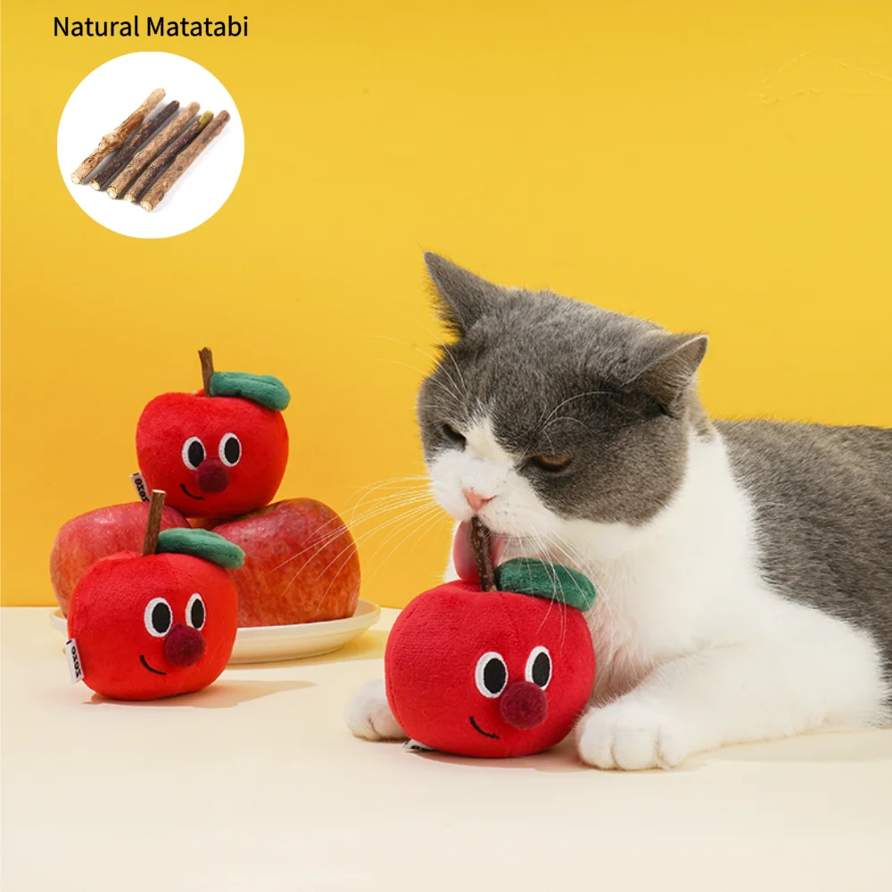Rustle Sound Natural Catnip Matatabi Cute Cat Toy for Kitten Teeth