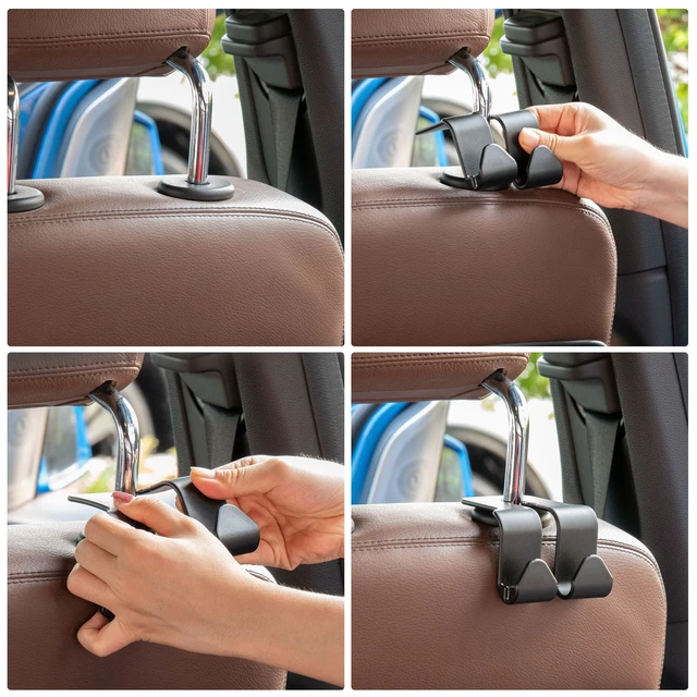 Car Seat Back Hook Hanger Headrest Mount Storage Holder Duarable