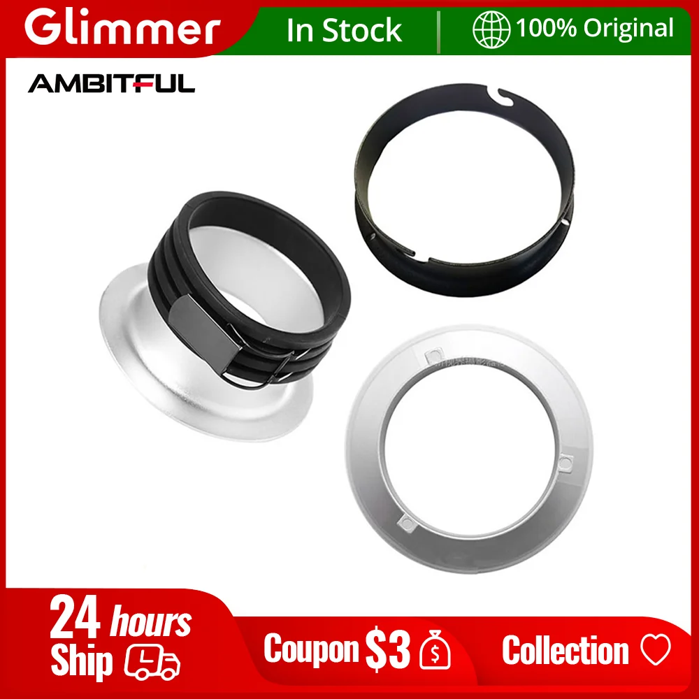 AMBITFUL AL-06 AL-16 링 어댑터, 보웬스 엘린크롬 마운트용, 135mm, 144mm, 150mm