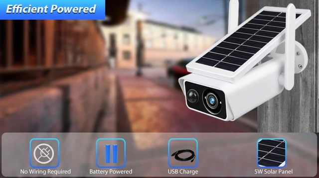 Wireless Solar WiFi Camera 3MP HD Outdoor Bullet IP Camera iCSee APP  Battery Powered Smart Home Security Camera PIR Detection - AliExpress