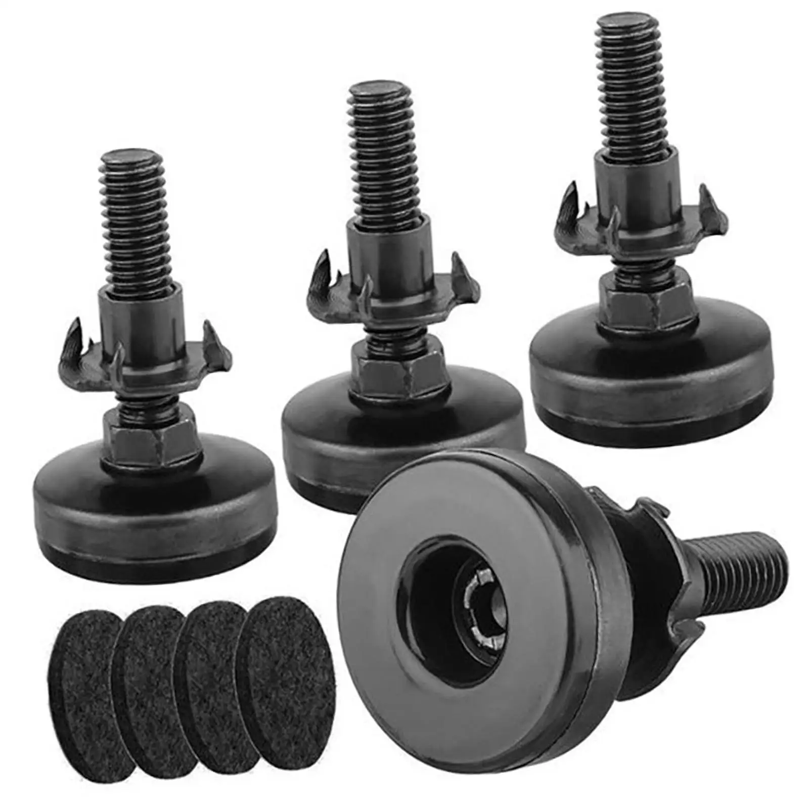 

Adjustable Leg Levelers Adjustable Leveling Feet 3/8”-16 Thread Adjustable Height AntiSlip Furniture Leg Levelers for Workbench