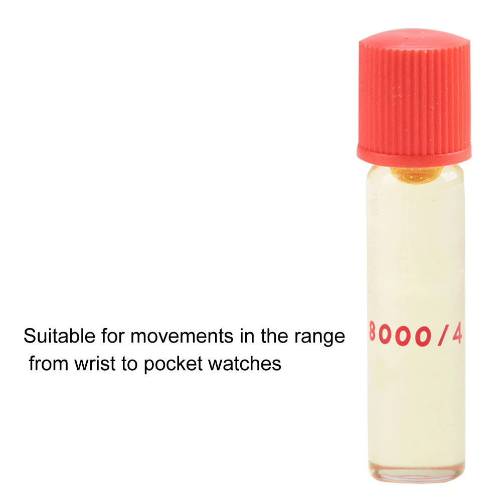 4pcs Professional Watch Oil Wristwatch Pocket Watch Maintenance Lubricant Oil 8000/4 Watch Repair Parts Tool for Watchmakers