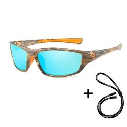 High Definition Polarized Outdoor Sunglasses with UV400 Protection (B Camouflage Blue)
